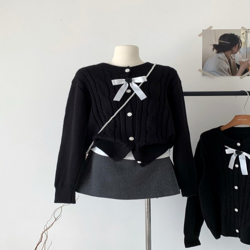 여성용 긴소매 가디건