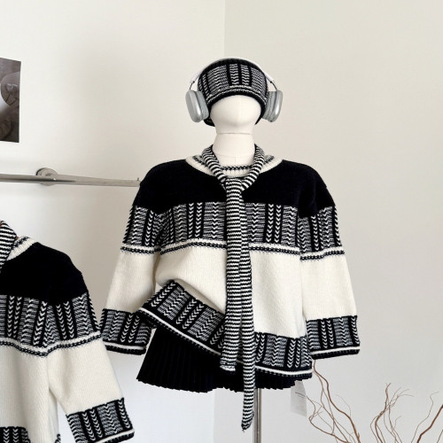 여성용 긴소매 니트