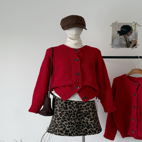 여성용 긴소매 가디건