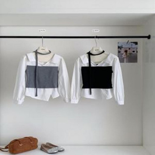 여성용 긴소매 셔츠