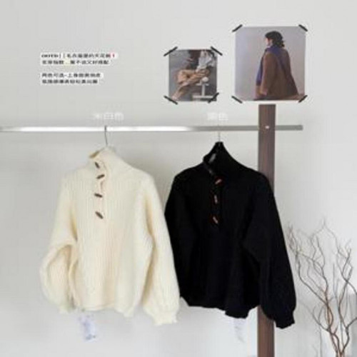 여성용 긴소매 니트