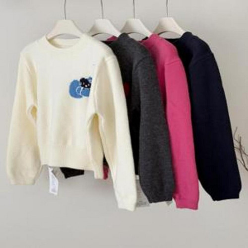 여성용 긴소매 니트