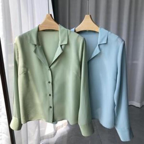 여성용 긴소매 셔츠