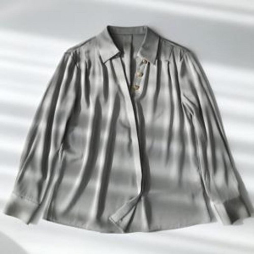 여성용 긴소매 블라우스