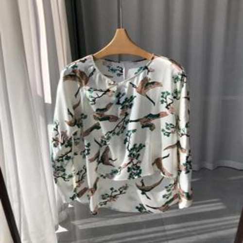 여성용 긴소매 블라우스