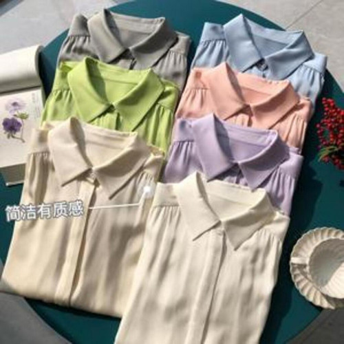 여성용 긴소매 셔츠