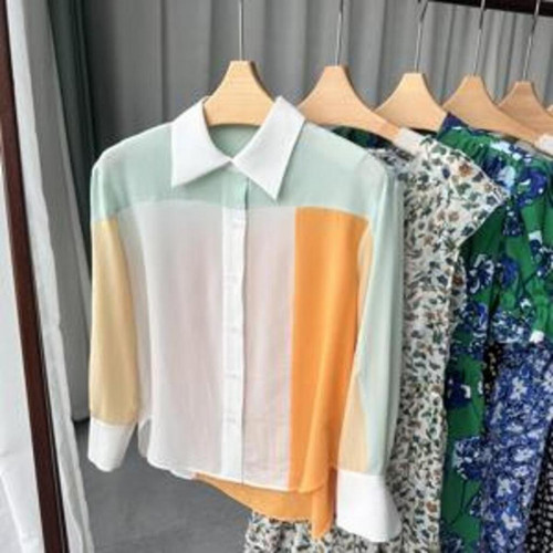 여성용 긴소매 셔츠