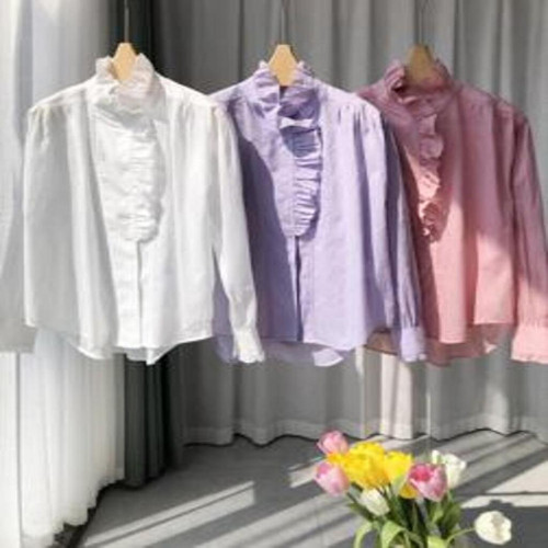 여성용 긴소매 셔츠