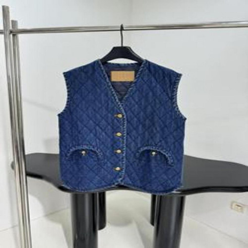 여성용 버튼 조끼