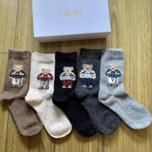 여성용 중목 양말 세트