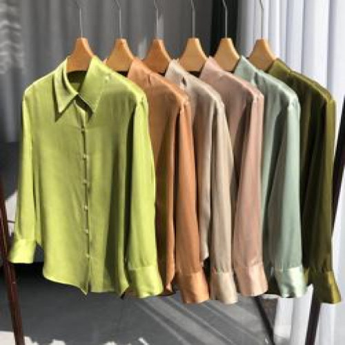 여성용 긴소매 셔츠