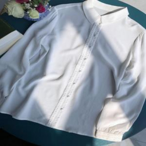 여성용 긴소매 블라우스