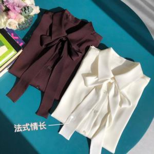 여성용 긴소매 블라우스