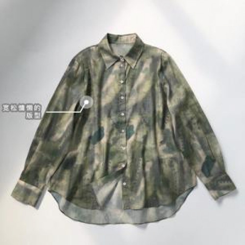 여성용 긴소매 셔츠