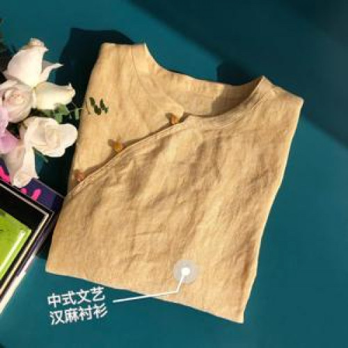 여성용 긴소매 블라우스