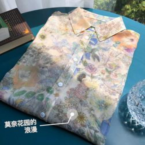 여성용 긴소매 블라우스