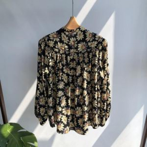 여성용 긴소매 블라우스