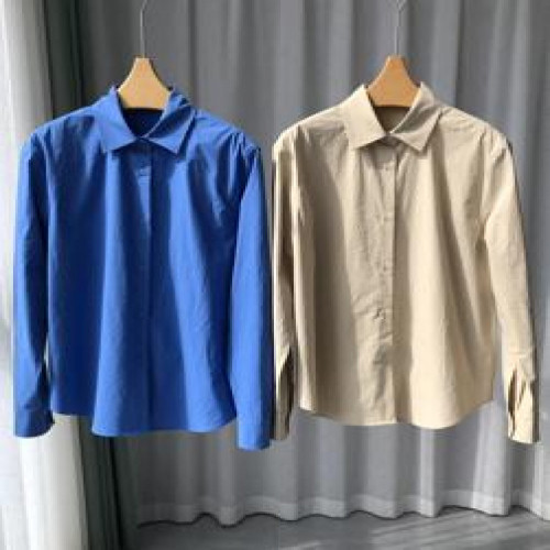 여성용 긴소매 셔츠